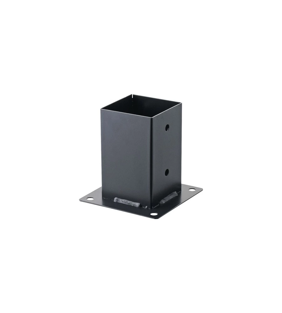 SUPPORTO DI ANCORAGGIO A TERRA DA APPOGGIO, 91X91 MM - ANTRACITE