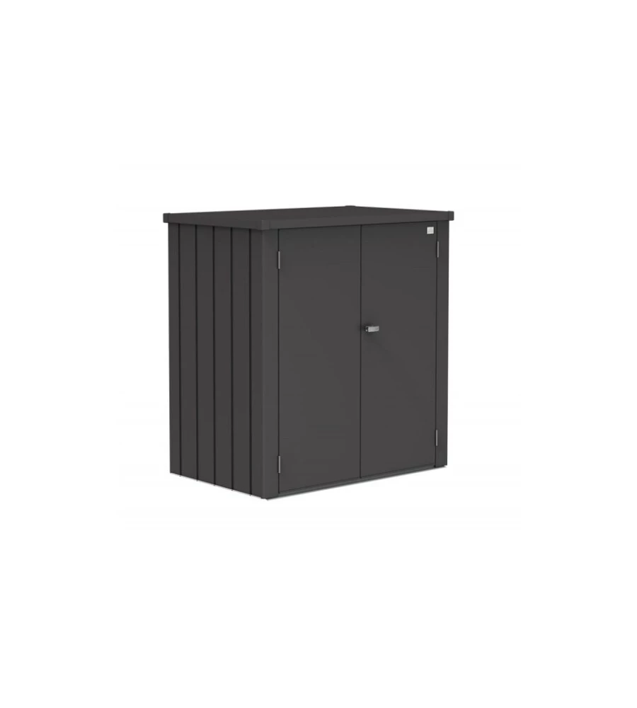ARMADIO DA ESTERNO BIOHORT "ROMEO L" IN ACCIAIO GRIGIO SCURO METALLIZZATO, 132X87X140 CM - 56080