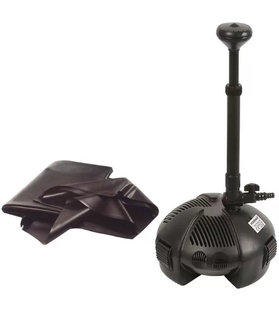 LAGOMAX KIT COMPLETO PER LAGHETTI CON POMPA E TELO 3X2,5 METRI - VERDEMAX