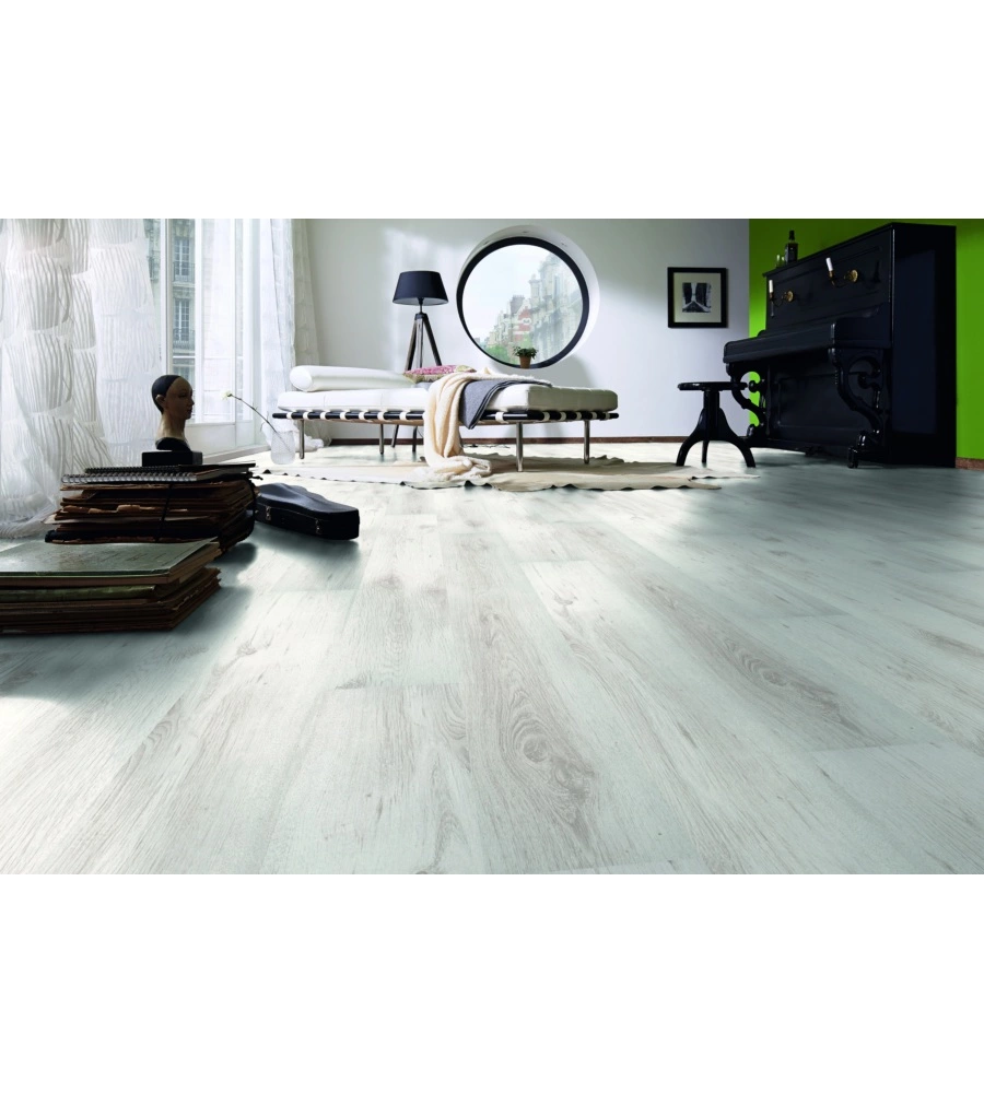 PAVIMENTO LAMINATO ROVERE GHIACCIO 7MM AC3 2,39 M² LINEA STANDARD