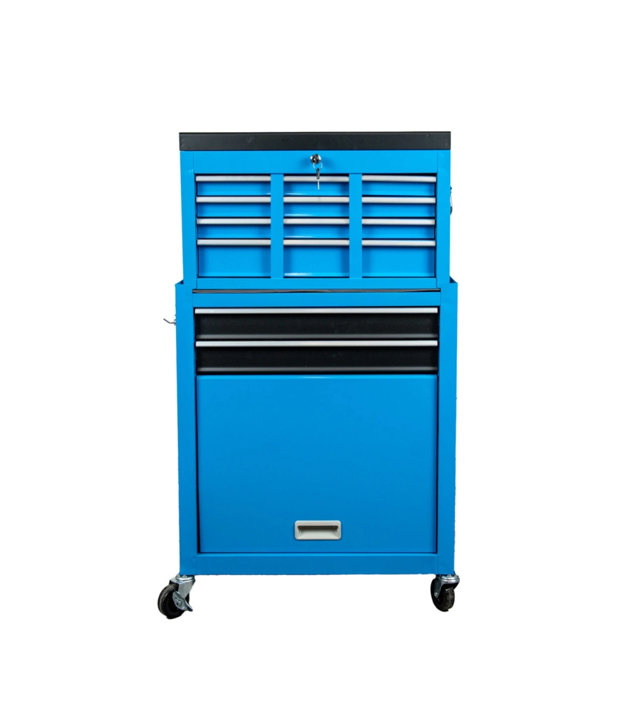 CASSETTIERA PORTA ATTREZZI EASY SYSTEM IN METALLO CON RUOTE E CASSETTIERA MOVIBILE, 61,6X33X108,2 CM