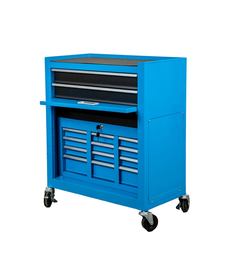 CASSETTIERA PORTA ATTREZZI EASY SYSTEM IN METALLO CON RUOTE E CASSETTIERA MOVIBILE, 61,6X33X108,2 CM