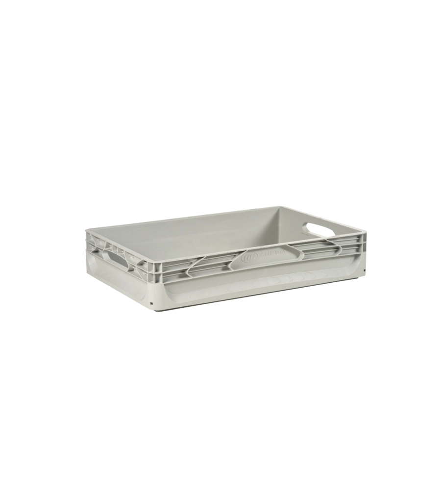 CONTENITORE MODULARE IMPILABILE ARTPLAST "EUROBOX" IN POLIPROPILENE GRIGIO 60X40X12 CM