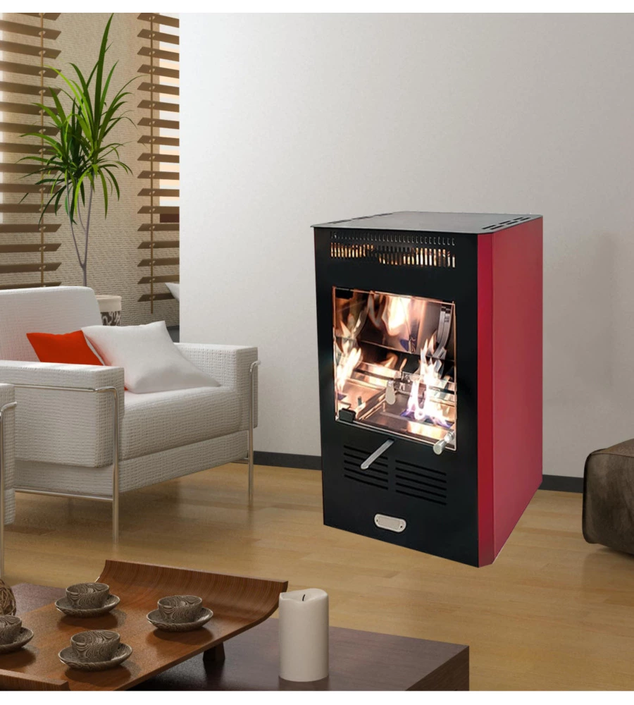 STUFA A BIOETANOLO TECNO AIR SYSTEM "RUBY" BORDEAUX 3 KW