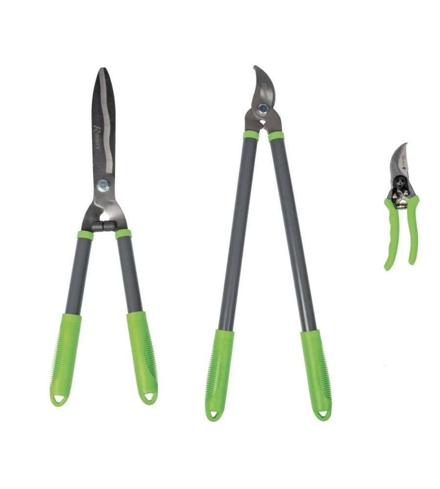 SET DI 3 STRUMENTI DA TAGLIO RIBIMEX "PRSMCHBX3" CON LAME IN ACCIAIO E IMPUGNATURA IN PVC