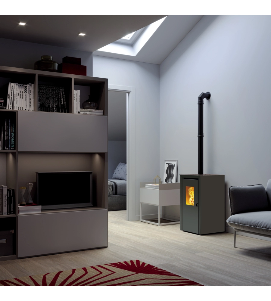 STUFA A PELLET INVICTA "BASSANO" NERO 4,2 KW