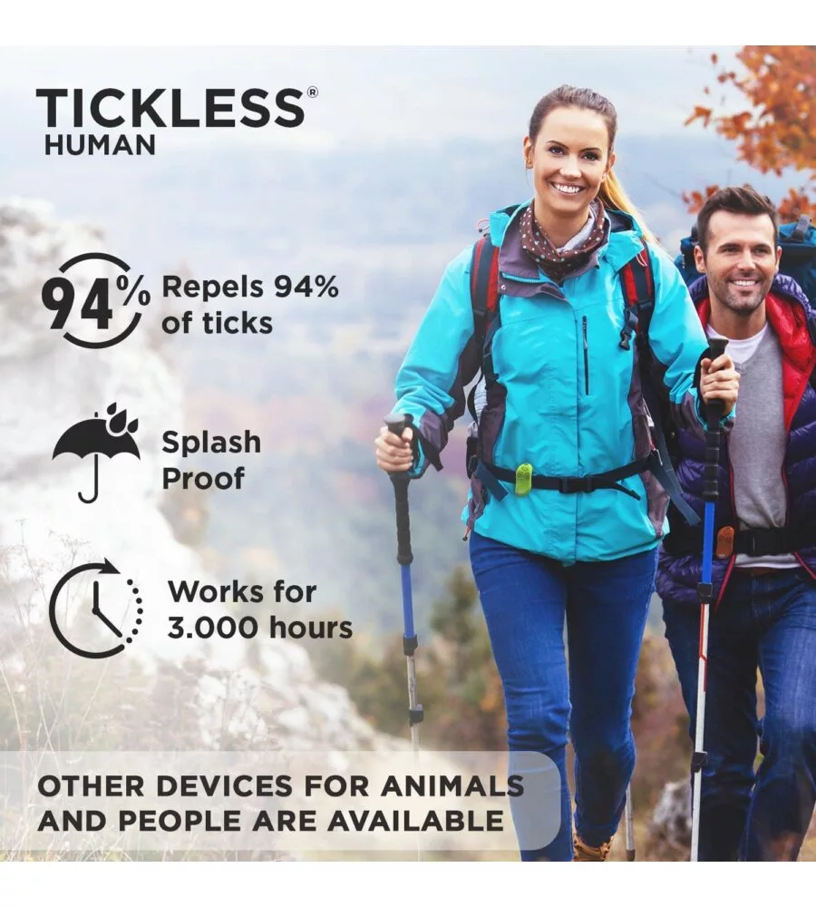 REPELLENTE AD ULTRASUONI CONTRO LE ZECCHE GREEN - TICKLESS