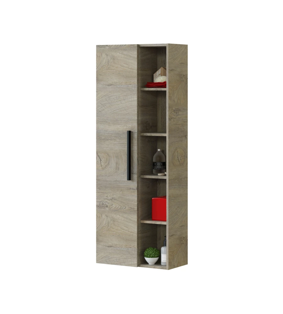 COLONNA SOSPESA BAGNO 1 ANTA "CHLOE" COLORE ROVERE