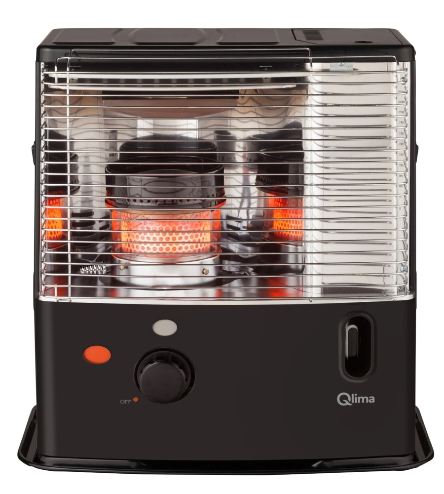 STUFA A COMBUSTIBILE LIQUIDO QLIMA "R3224X" NERO 2,4 KW