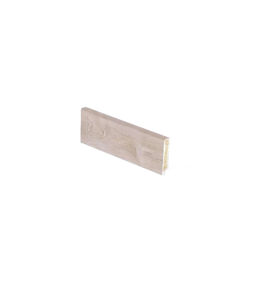 BATTISCOPA PVC RETTANGOLARE ROVERE CREMA 70X14X2500MM