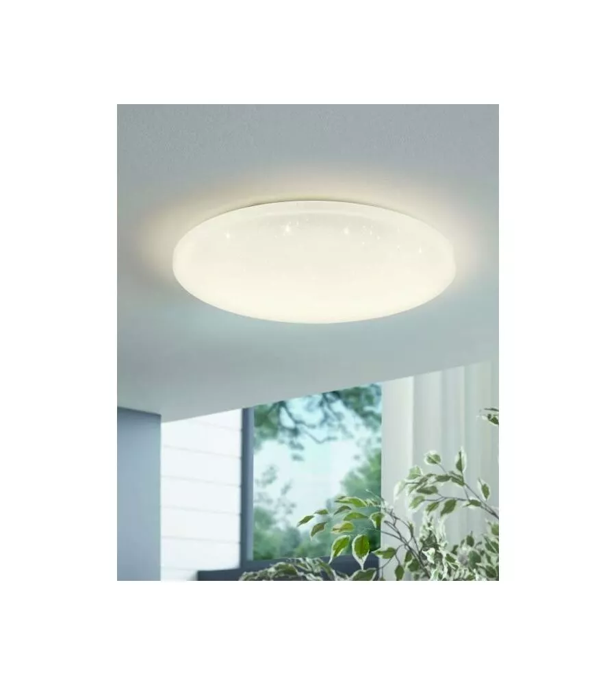 PLAFONIERA LED DA INTERNO EGLO "POGLIOLA-S" BIANCO EFFETTO STELLATO 4000K 31 CM