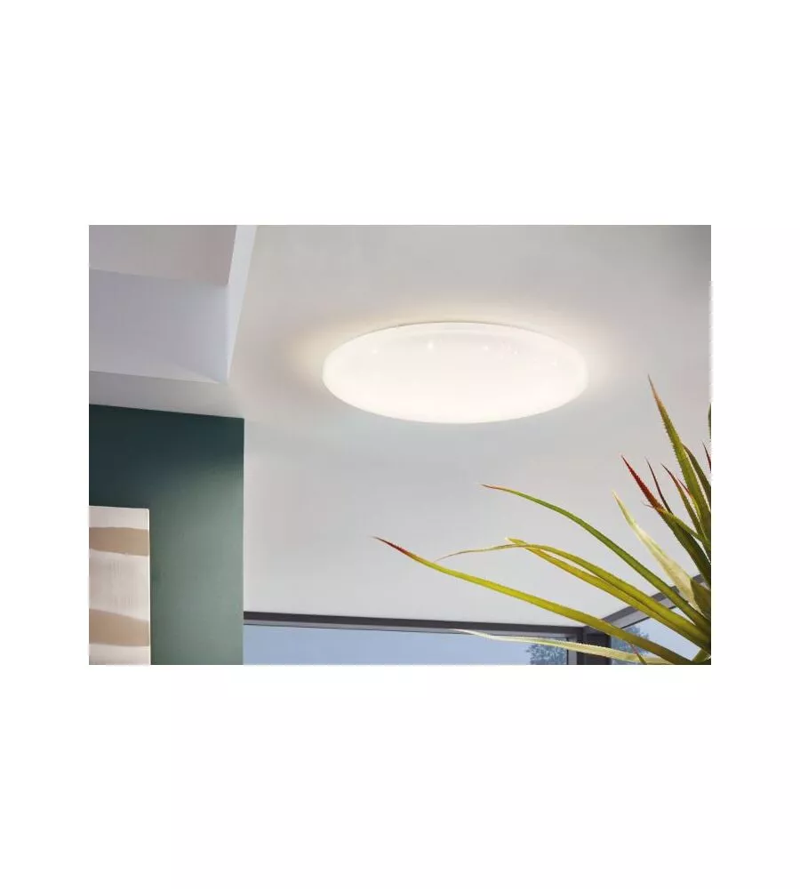 PLAFONIERA LED DA INTERNO EGLO "POGLIOLA-S" BIANCO EFFETTO STELLATO 4000K 50CM