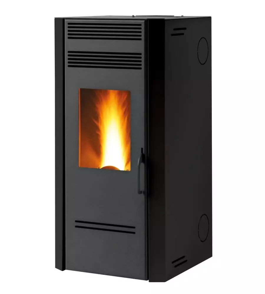 STUFA A PELLET VENTILATA CARIS "MAYLEA" CON HEALTHSYSTEM NERO 7,1 KW
