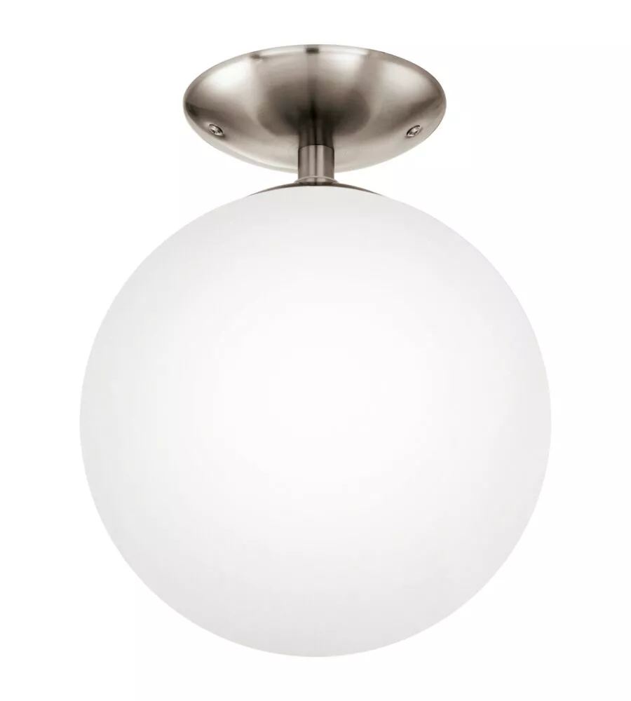 PLAFONIERA "RONDO" VETRO OPALE, Ø 25 CM