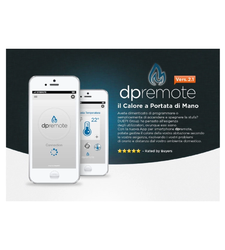 KIT WI-FI "AGUA" PER STUFE A PELLET CANALIZZATE E TERMOSTUFE CANADIAN STOVE