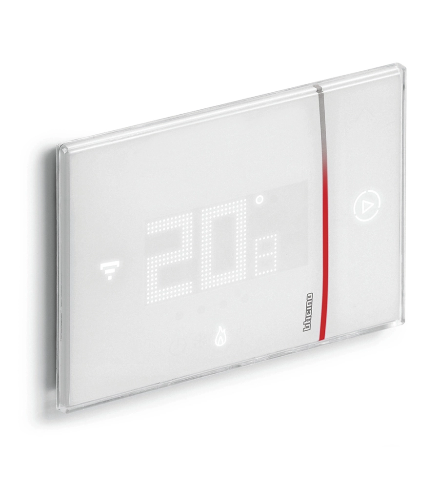 TERMOSTATO DA INCASSO BTICINO "SMARTHER 2", COLORE BIANCO