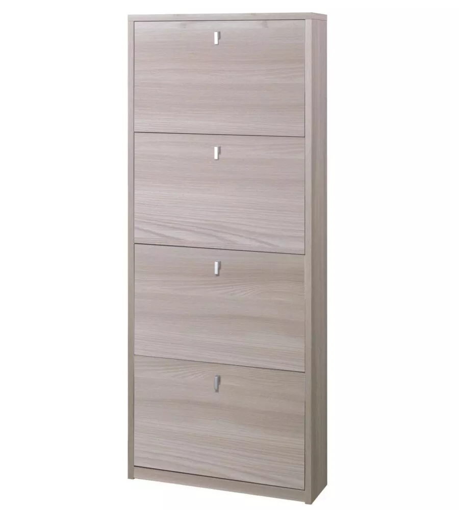 SCARPIERA OLMO CON 4 ANTE, 63X18X154 CM