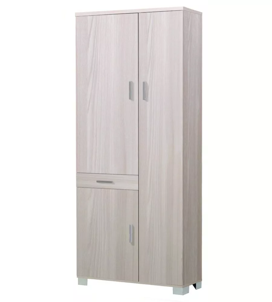 MOBILE 3 ANTE E 1 CASSETTO OLMO CHIARO, 76,8X34,3X179 CM