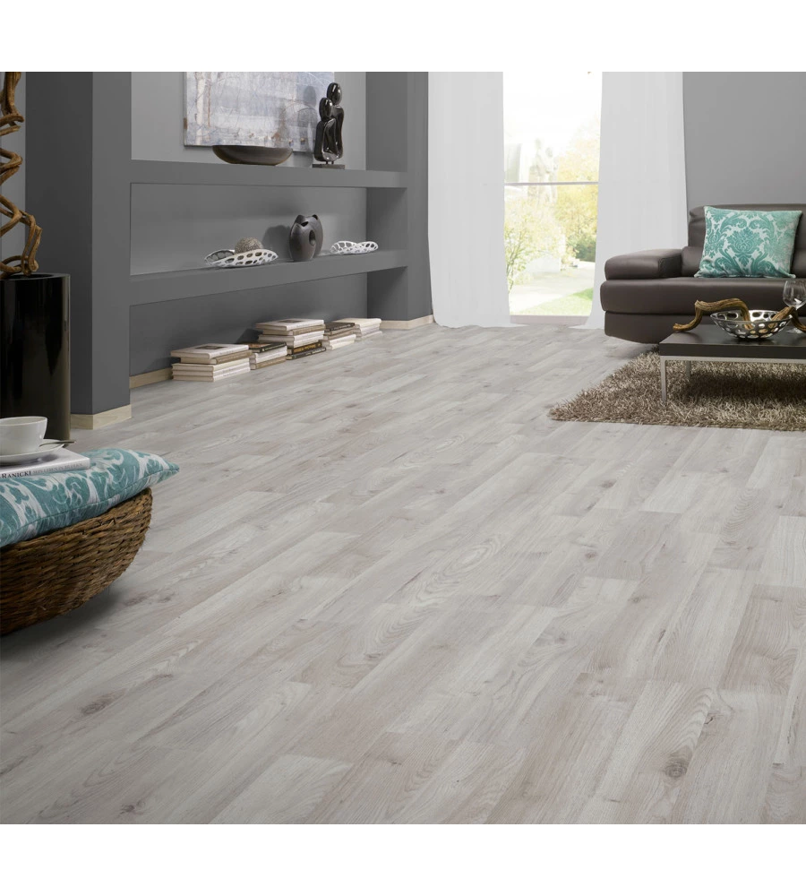 Pavimento laminato rovere grigio Kimono "Inverno" 7 mm ac3 2,390 m²