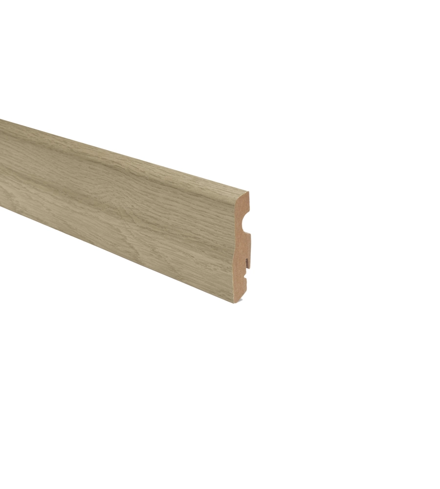 BATTISCOPA MDF ROVERE BEIGE 70X18X2400MM