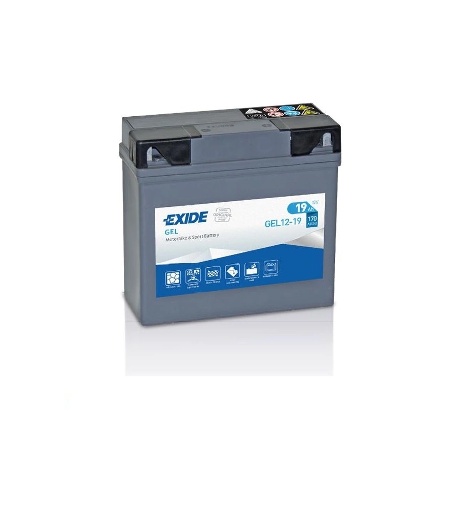 BATTERIA EXIDE GEL 12V 19AH (20H) DX - L80 x H170 x P185