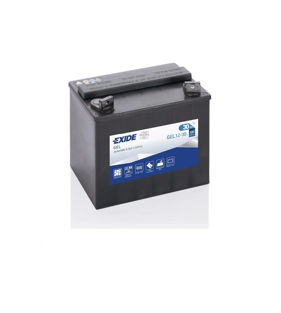 BATTERIA EXIDE GEL 12V 30AH (20H) SX - L132 x H186 x P197