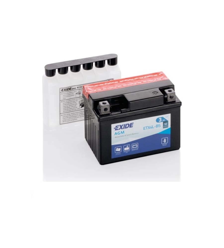 BATTERA EXIDE MAINTENANCE FREE 12V 3AH DX - L70 x H85 x P115