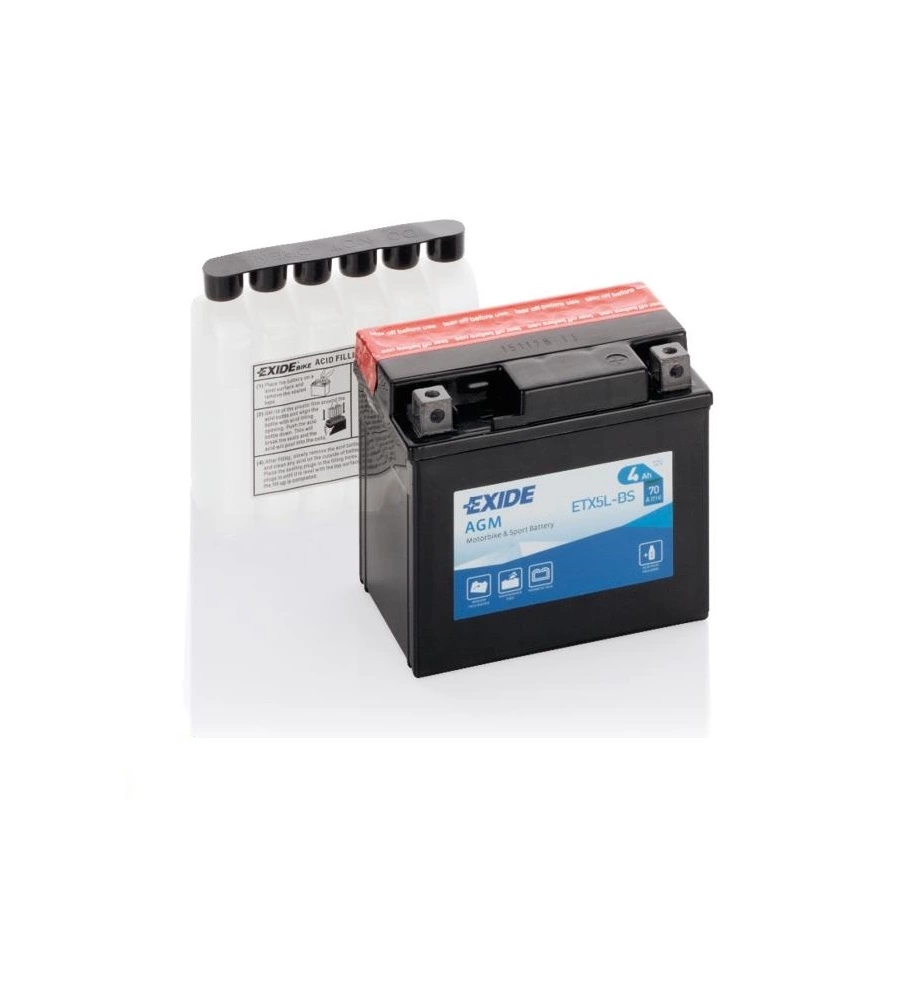 BATTERA EXIDE MAINTENANCE FREE 12V 4AH DX -70X115X105 MM
