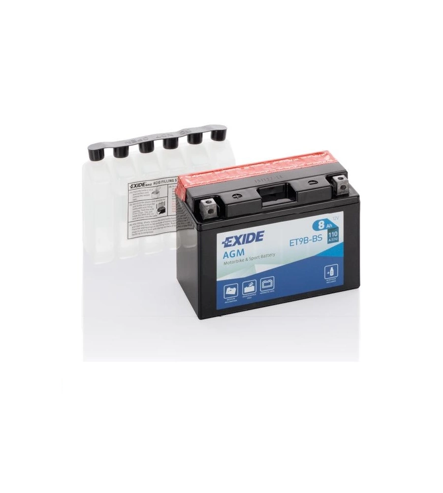 BATTERA EXIDE MAINTENANCE FREE 12V 8AH SX 110A - L70 x H105 x P150