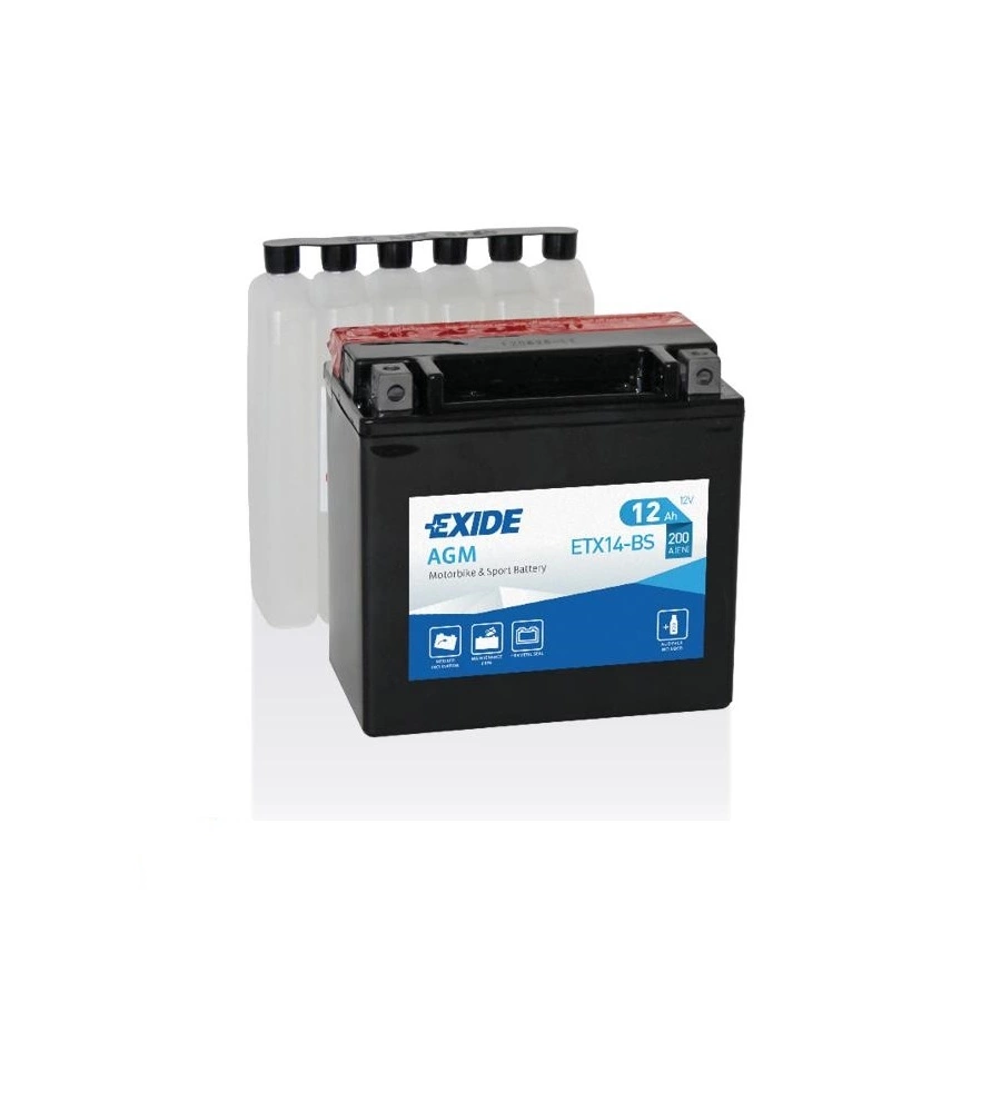 BATTERA EXIDE MAINTENANCE FREE 12V 12AH SX - L90 x H145 x P150