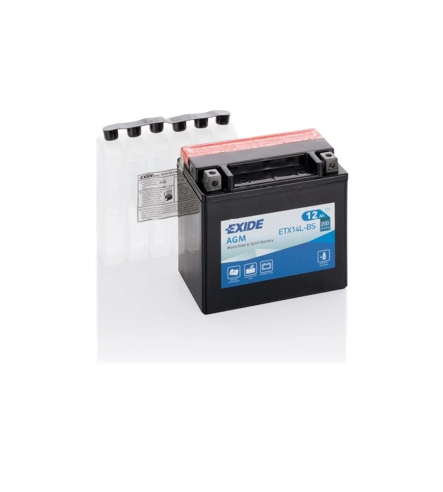 BATTERA EXIDE MAINTENANCE FREE 12V 12AH DX - L90 x H145 x P150
