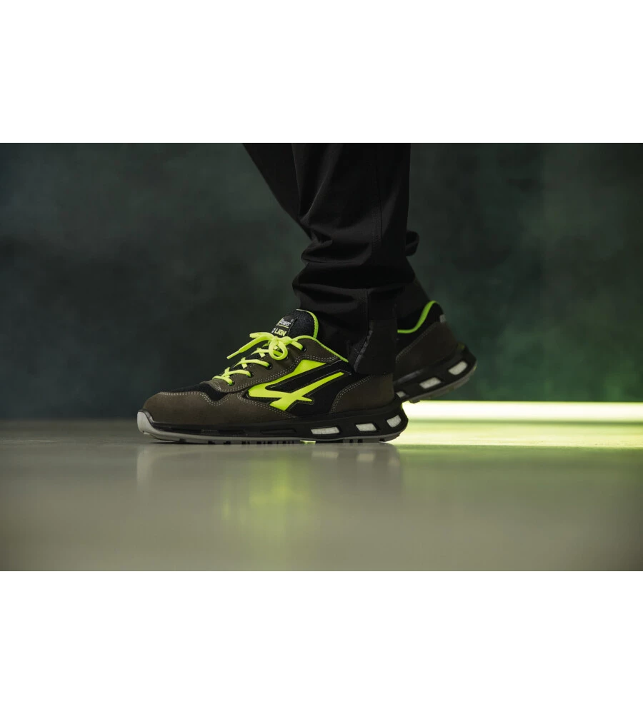 SCARPE ANTINFORTUNISTICHE U-POWER GRIGIO/GIALLA -TG. 40