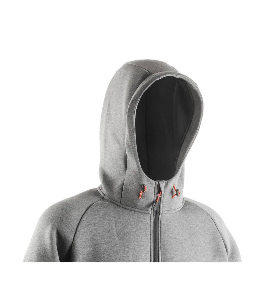 FELPA DA LAVORO KAPRIOL "TECH HOODIE" COLORE GRIGIO, TG XXXL