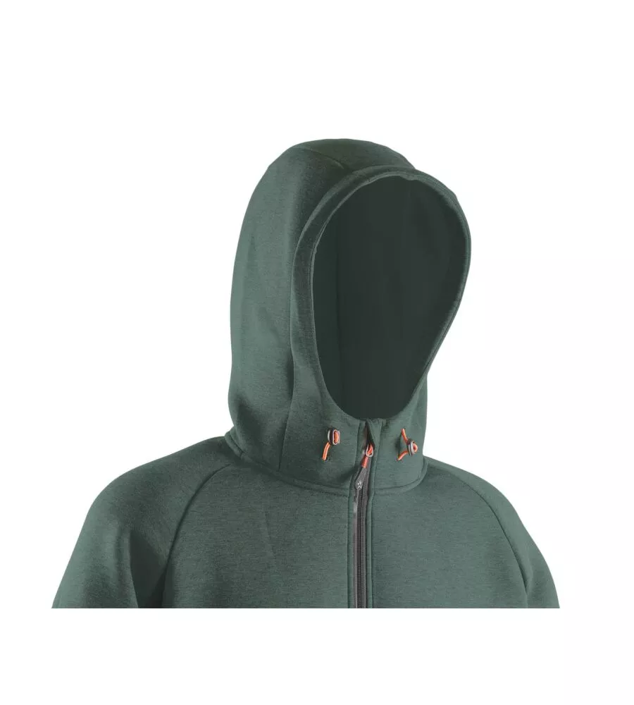 FELPA DA LAVORO TECH HOODIE VERDE, TG XXXL - KAPRIOL