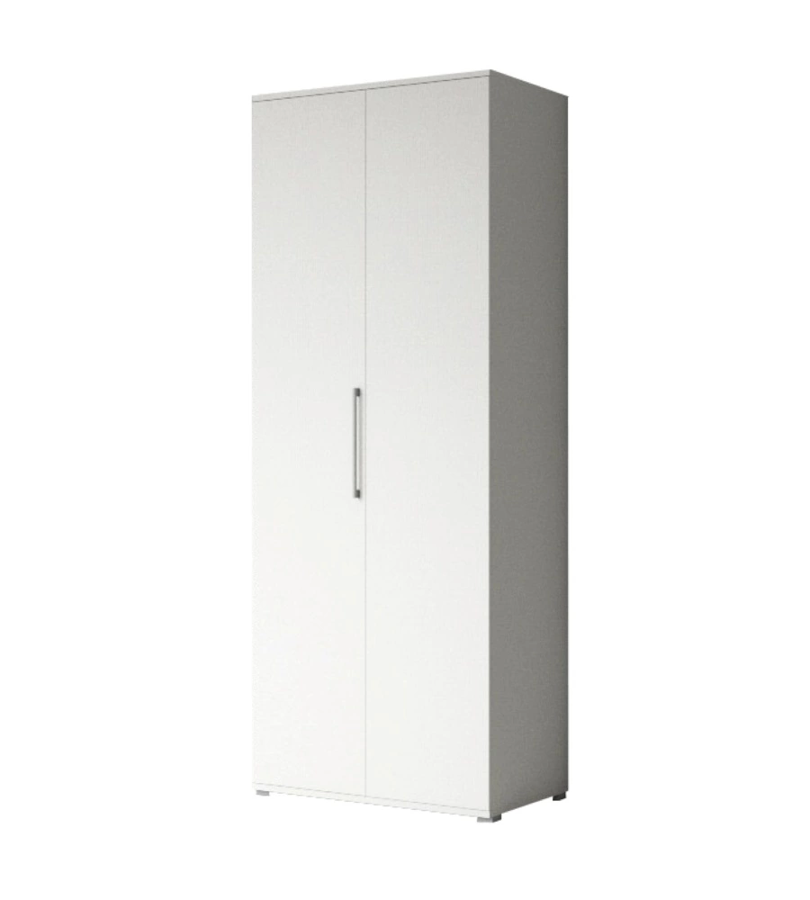 ARMADIO MULTIUSO 2 ANTE BIANCO 80X52X207 CM