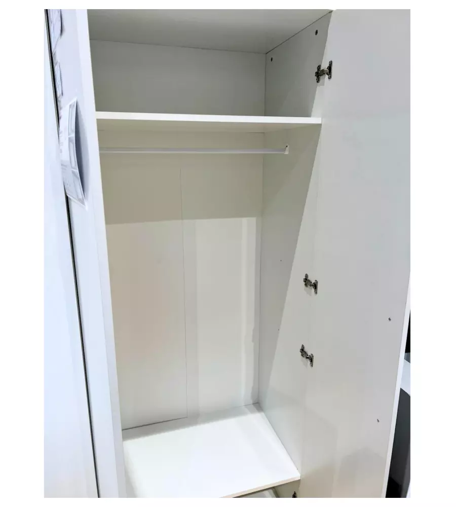 ARMADIO MULTIUSO 2 ANTE BIANCO 80X52X207 CM