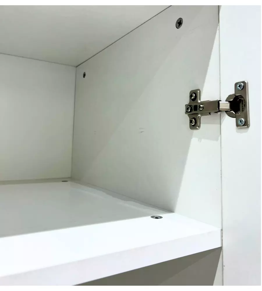 ARMADIO MULTIUSO 2 ANTE BIANCO 80X52X207 CM