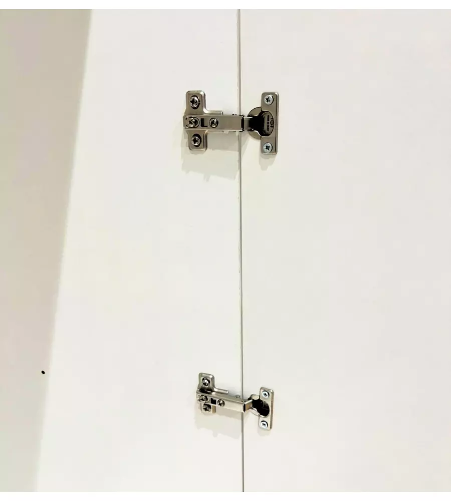 ARMADIO MULTIUSO 2 ANTE BIANCO 80X52X207 CM
