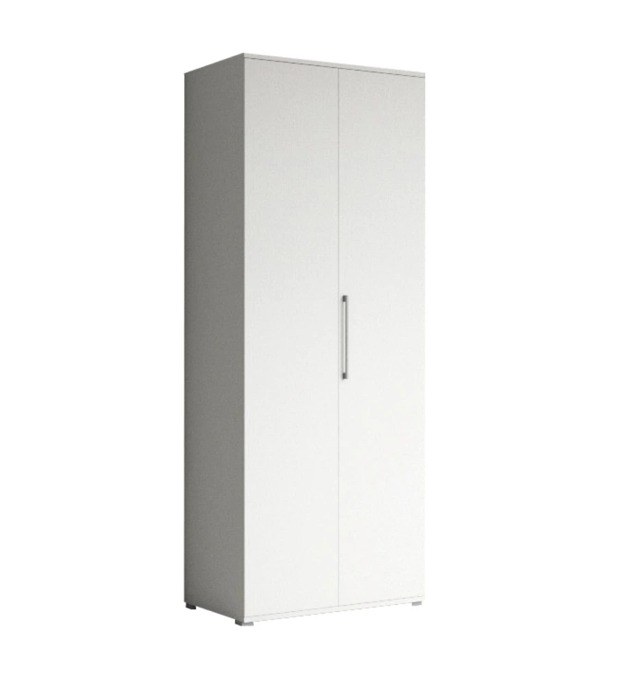 ARMADIO MULTIUSO 2 ANTE BIANCO 80X52X207 CM
