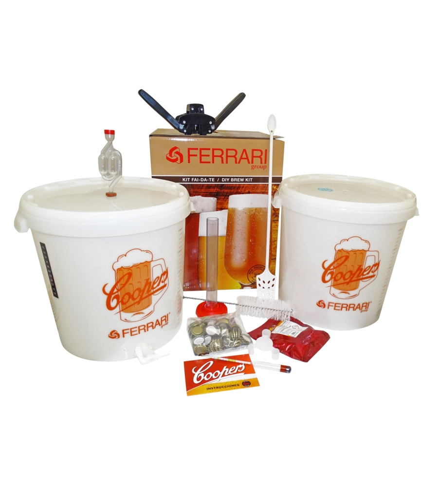 KIT BIRRA ARTIGIANALE FERRARI GROUP "LUX" CON DOPPIO FERMENTATORE DA 32 LITRI