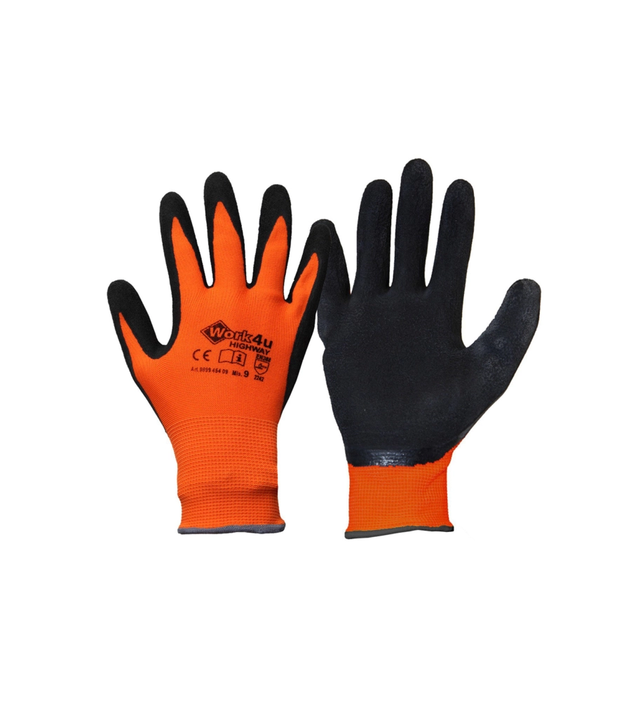 GUANTI FLUORESCENTI "HIGHWAY" MISURA 10