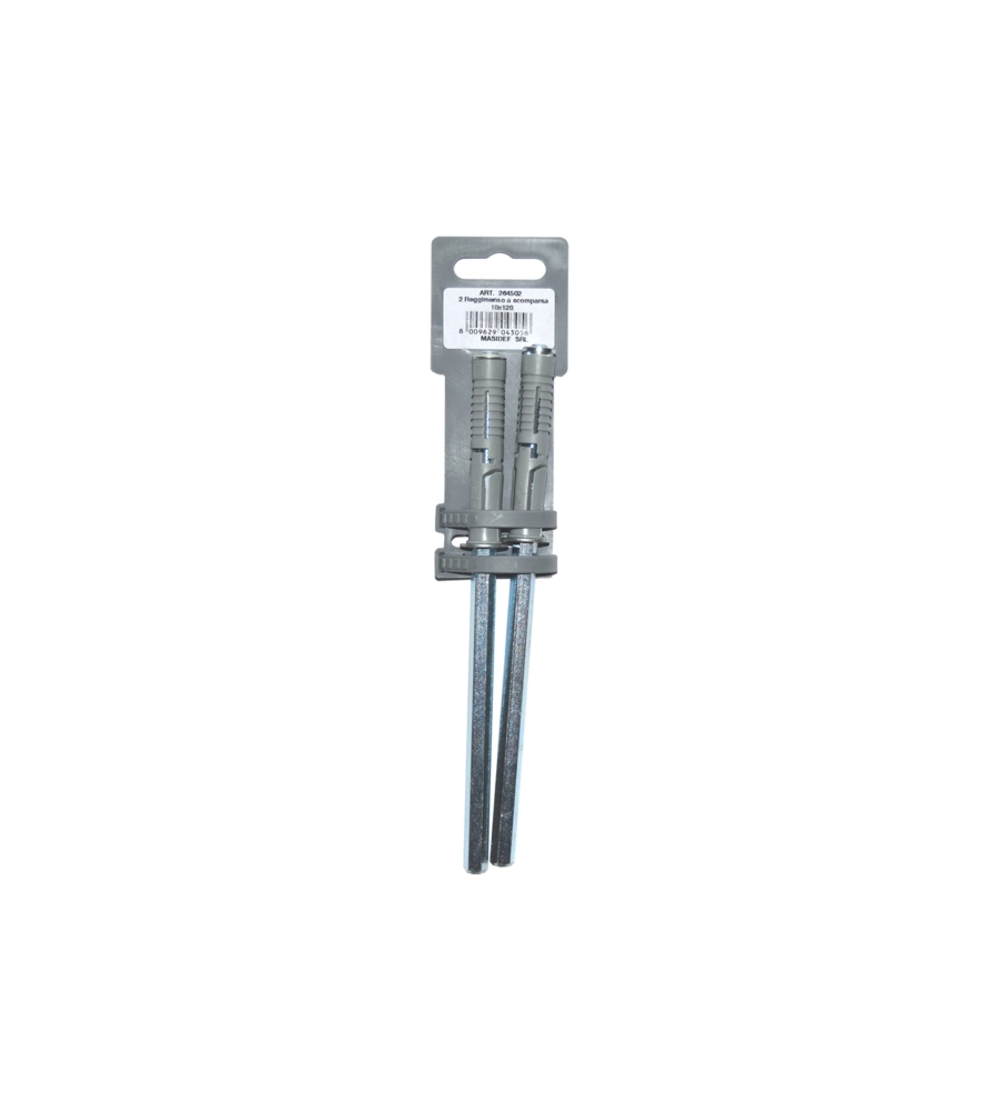 REGGIMENSOLE A SCOMPARSA Ø 10 X 120 MM. - 2 PZ.