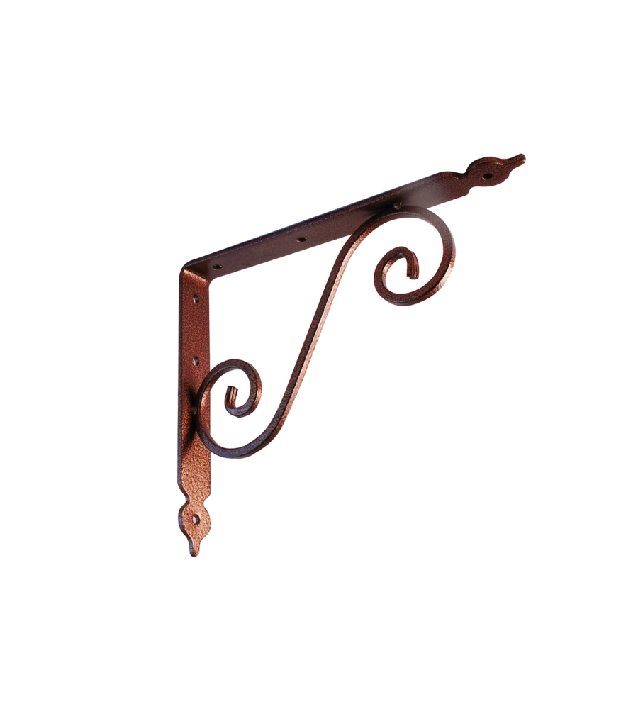 REGGIMENSOLA "RUSTICA ELEGANTE" - 110 X 150 MM. - RAME ANTICATO