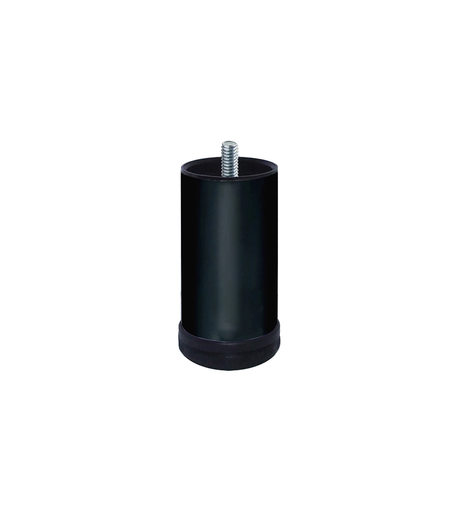 PIEDINO IN METALLO SERIE "DELUXE" - Ø 60 - H.120 MM. - NERO