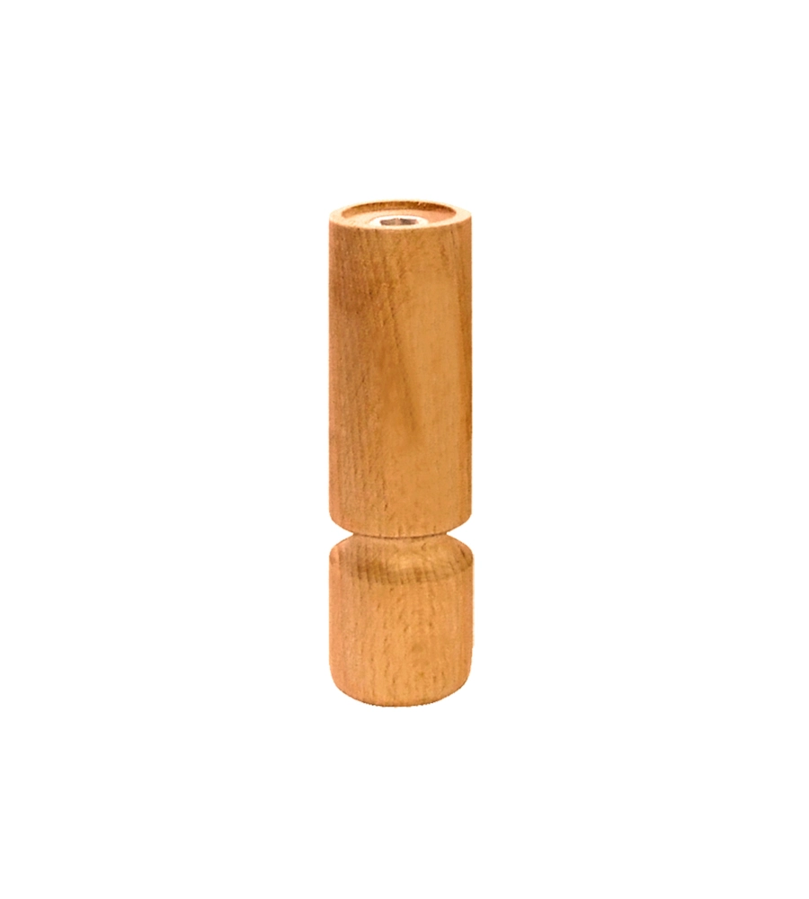 PIEDINO IN LEGNO SERIE "BIRILLO" - Ø 40 - H.80 MM. - NATURALE
