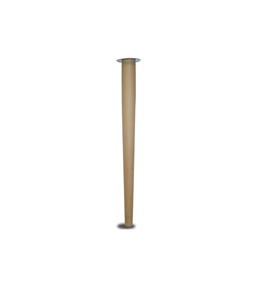 GAMBA IN LEGNO CONICA Ø 60 - H.750 MM. LEGNO GREZZO