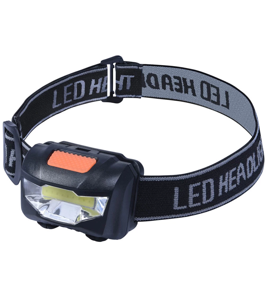 TORCIA CON LED COB FRONTALE, 3 MODALITÀ, 120 LUMEN