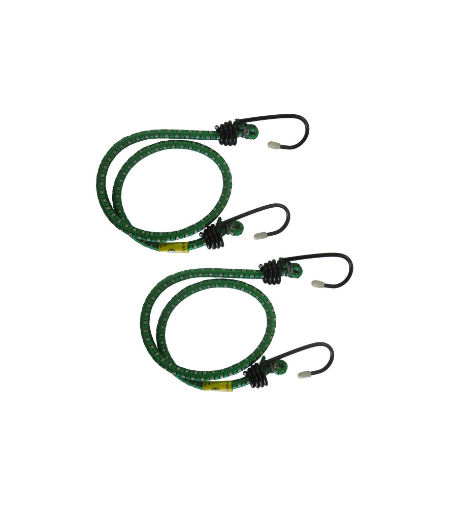 CAVO ELASTICO Ø 8 X 750 MM. CON GANCI A UNCINO PLASTIFICATI 2 PZ.