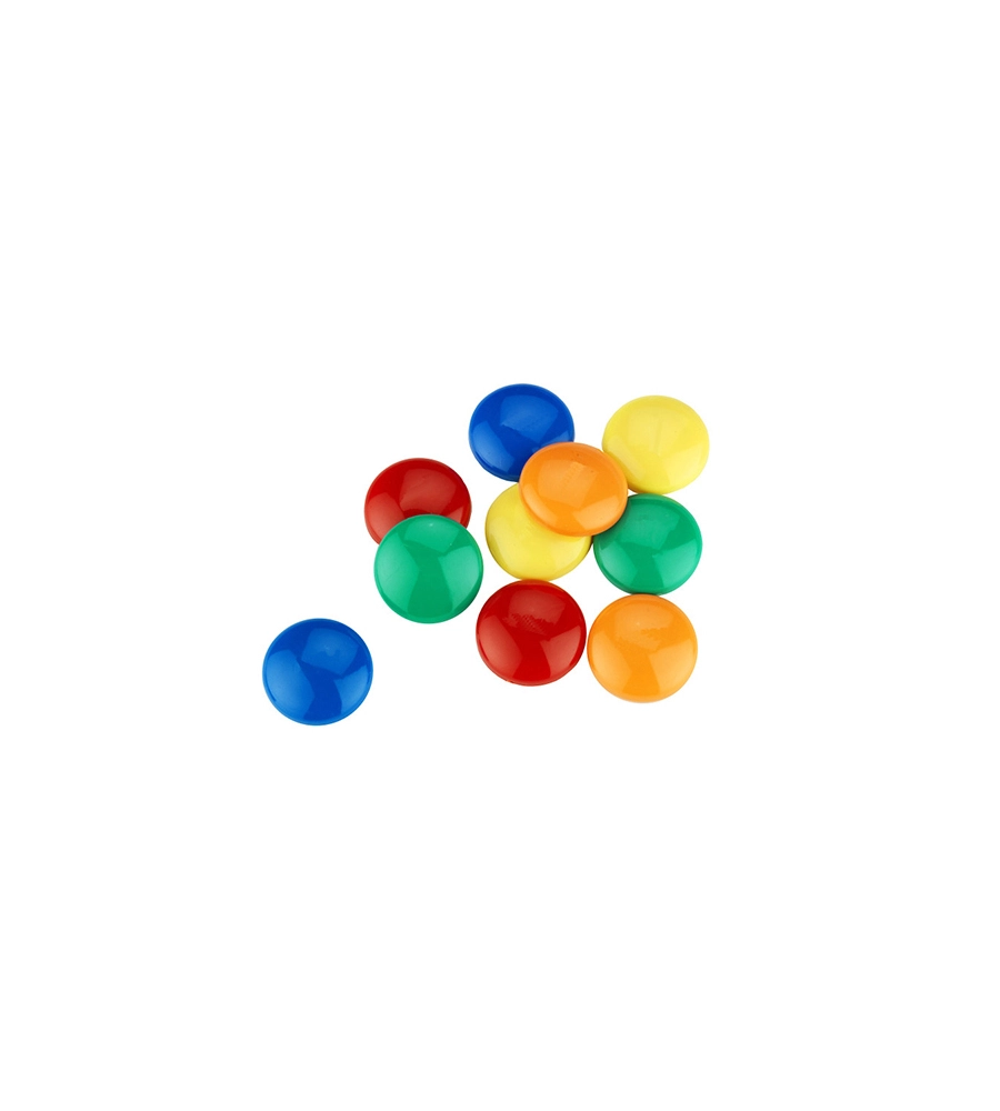MAGNETI Ø 30 MM. COLORI ASSORTITI 10 PZ.