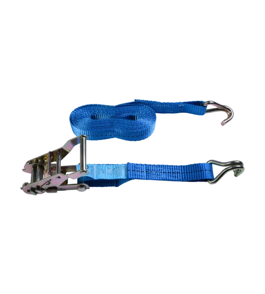 CINGHIA DI ANCORAGGIO 1500 KG. CON TENDITORE E CINGHIA CON GANCIO 25 MM X 5 MT.